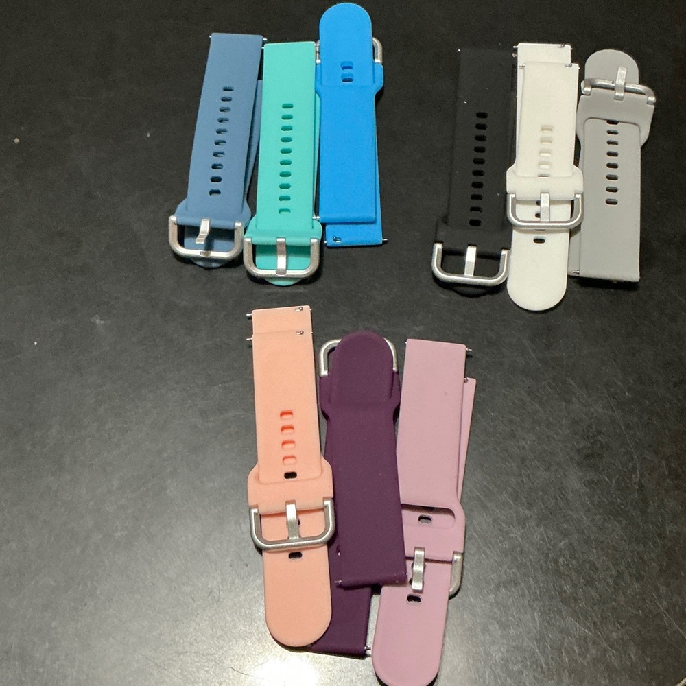 Colorful Silicone Watch Bands Set